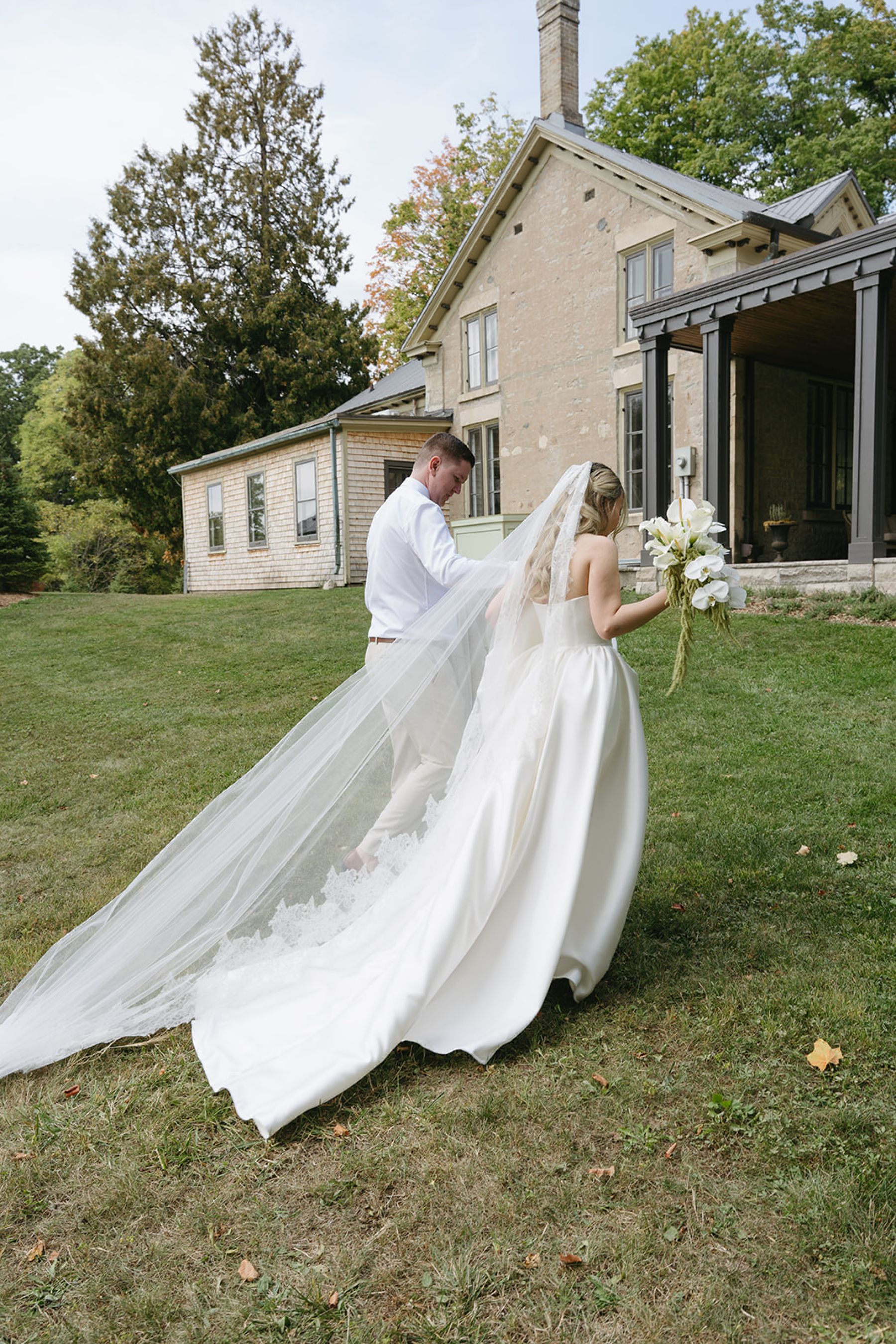 Their Ring Bearer Wore a Bow Tie and Had Four Legs: Emma &amp; Andrew's Wedding at Cambridge Mill photo