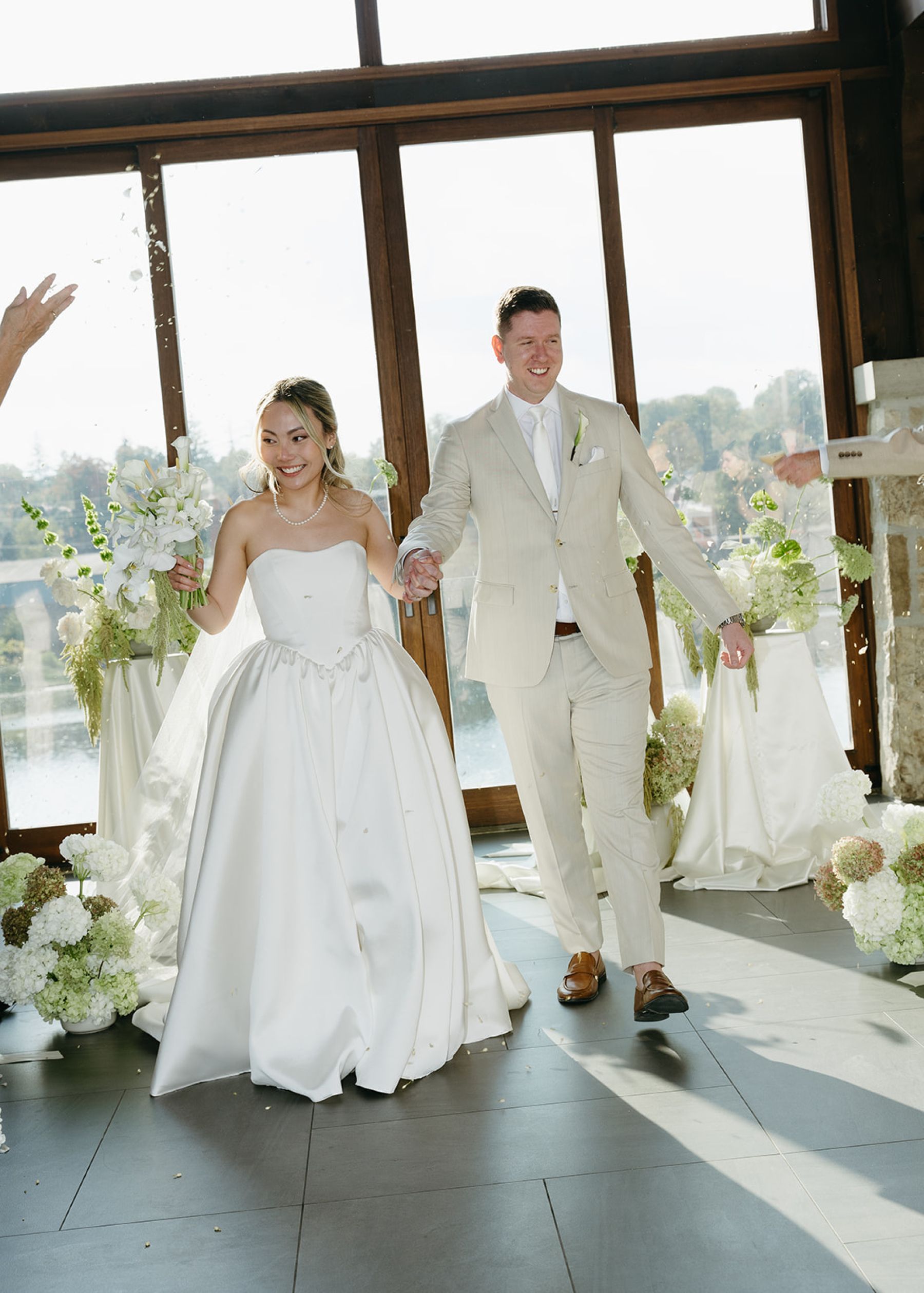 Their Ring Bearer Wore a Bow Tie and Had Four Legs: Emma &amp; Andrew's Wedding at Cambridge Mill photo