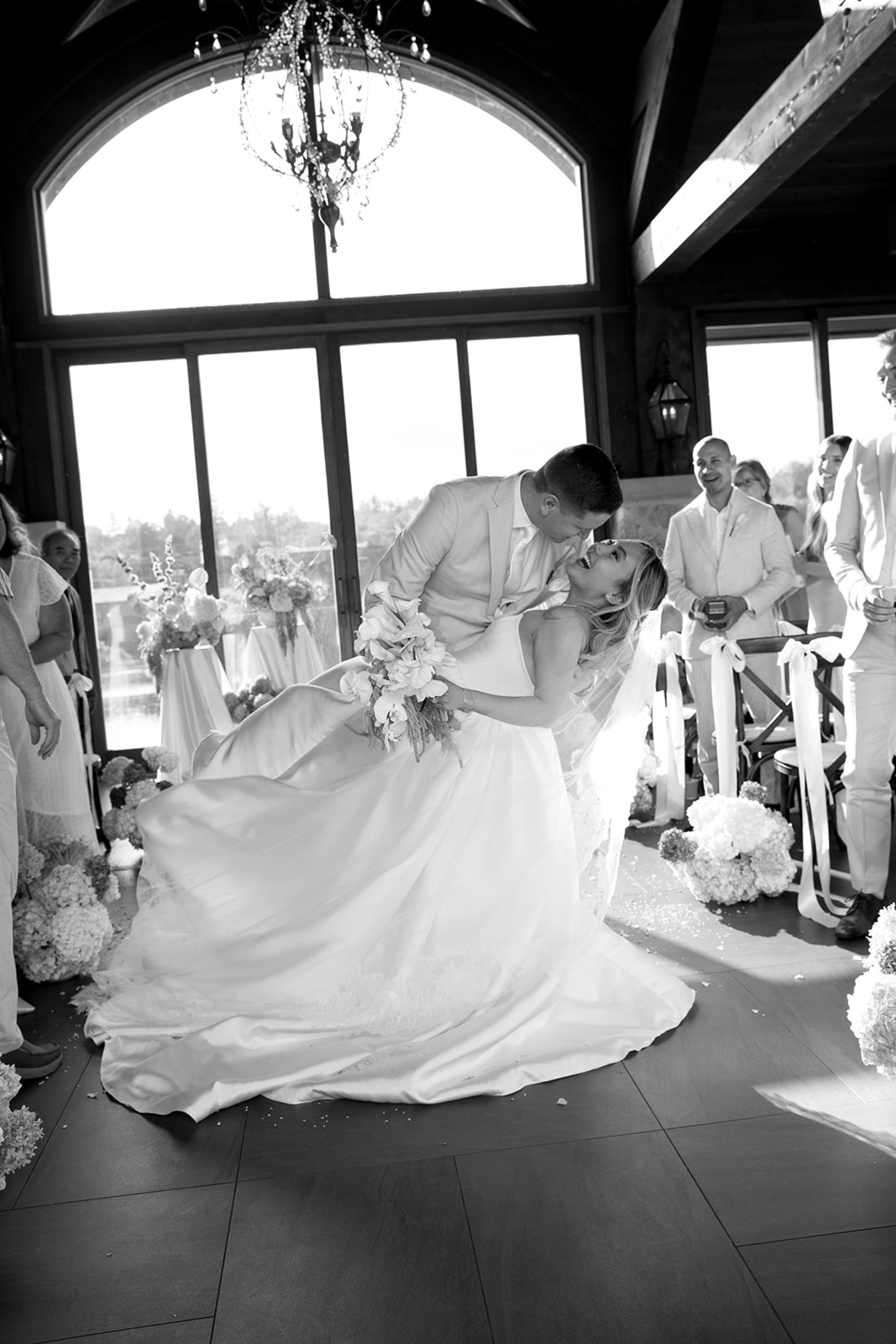 Their Ring Bearer Wore a Bow Tie and Had Four Legs: Emma &amp; Andrew's Wedding at Cambridge Mill photo