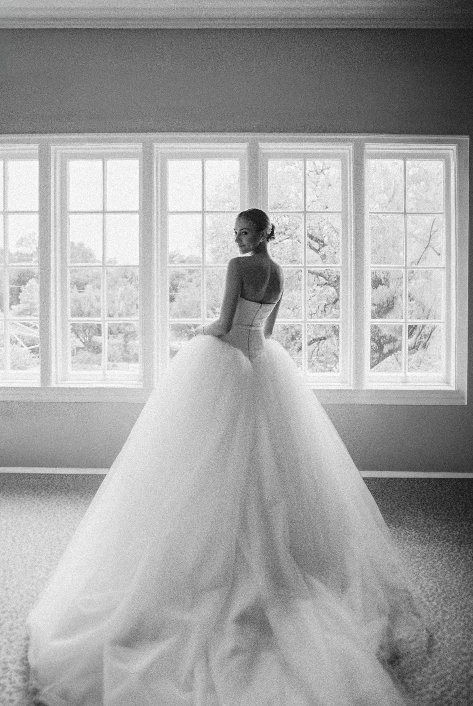Watching Her Float Down the Aisle: Freia &amp; Mac's Wedding at Commodore Perry Estate photo