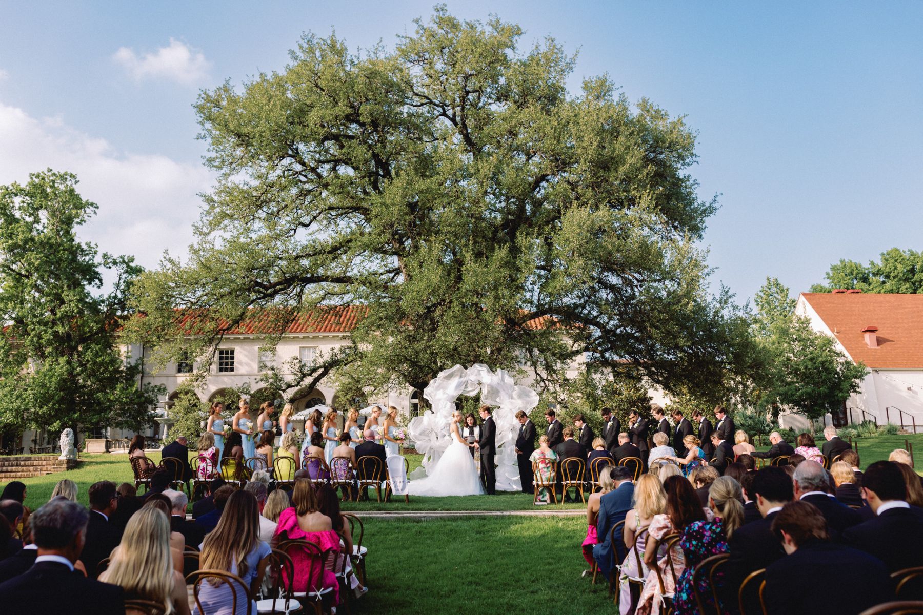 Watching Her Float Down the Aisle: Freia &amp; Mac's Wedding at Commodore Perry Estate photo