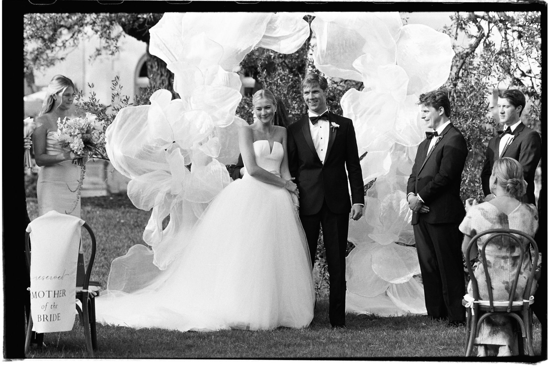 Watching Her Float Down the Aisle: Freia &amp; Mac's Wedding at Commodore Perry Estate photo