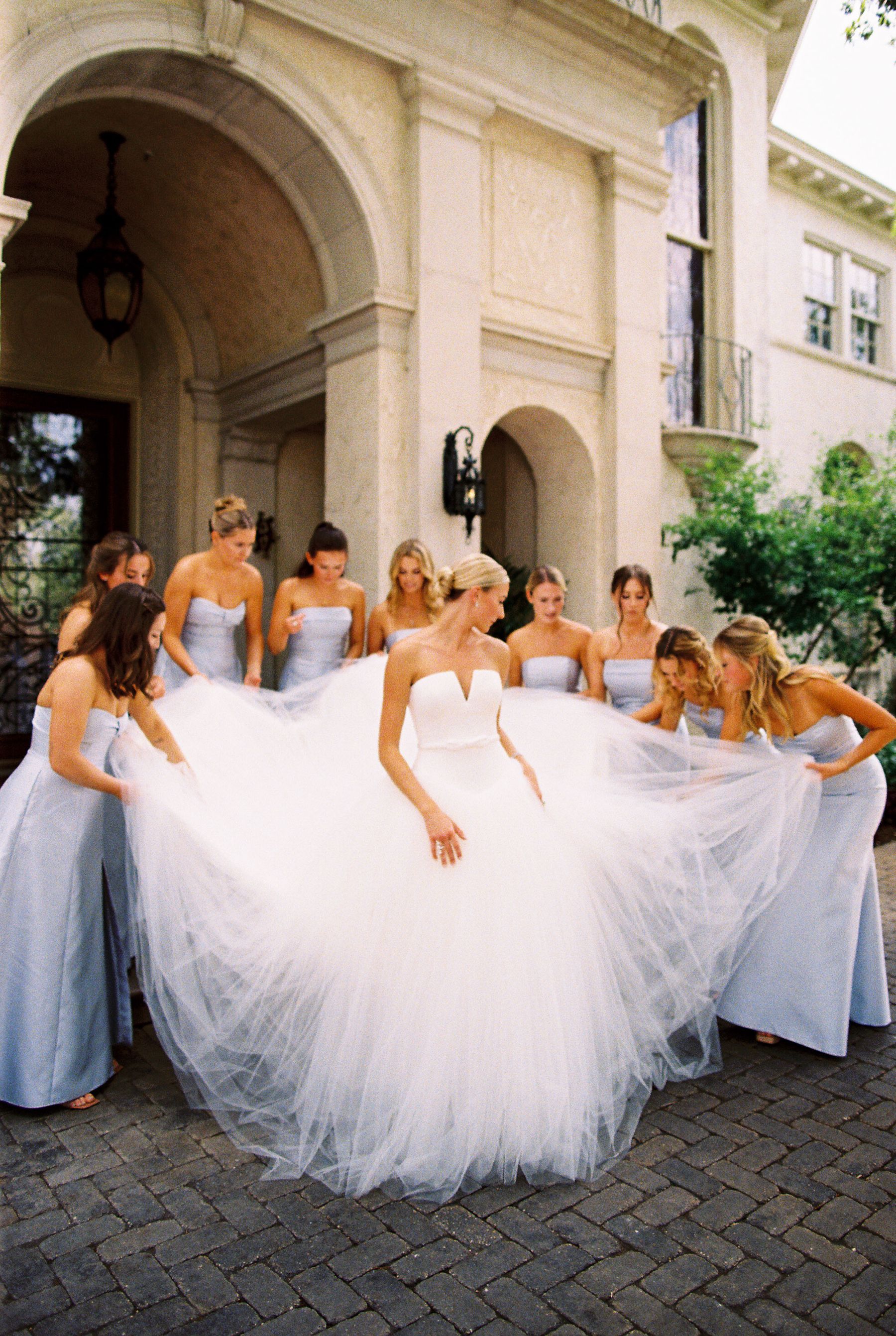 Watching Her Float Down the Aisle: Freia &amp; Mac's Wedding at Commodore Perry Estate photo