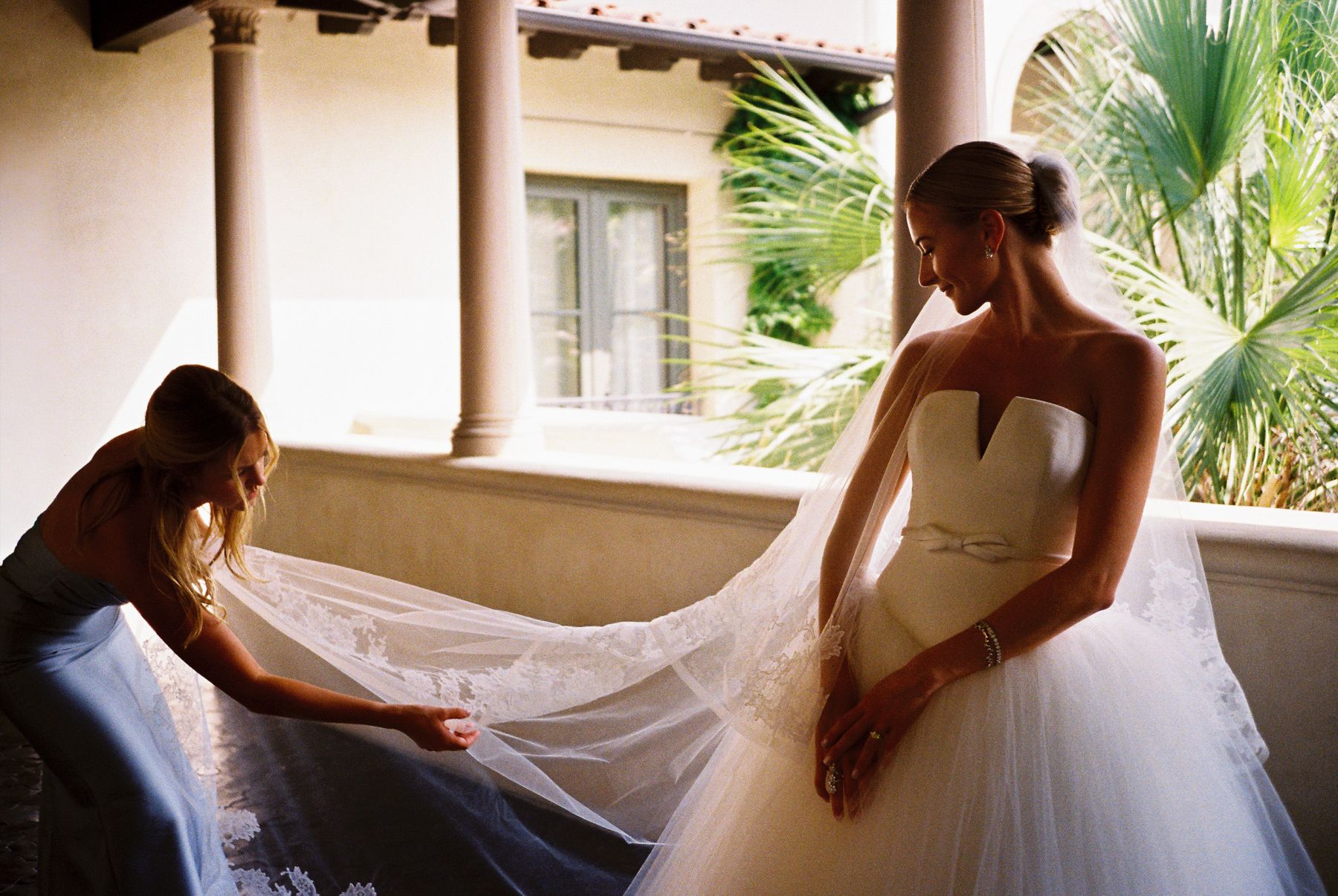Watching Her Float Down the Aisle: Freia &amp; Mac's Wedding at Commodore Perry Estate photo