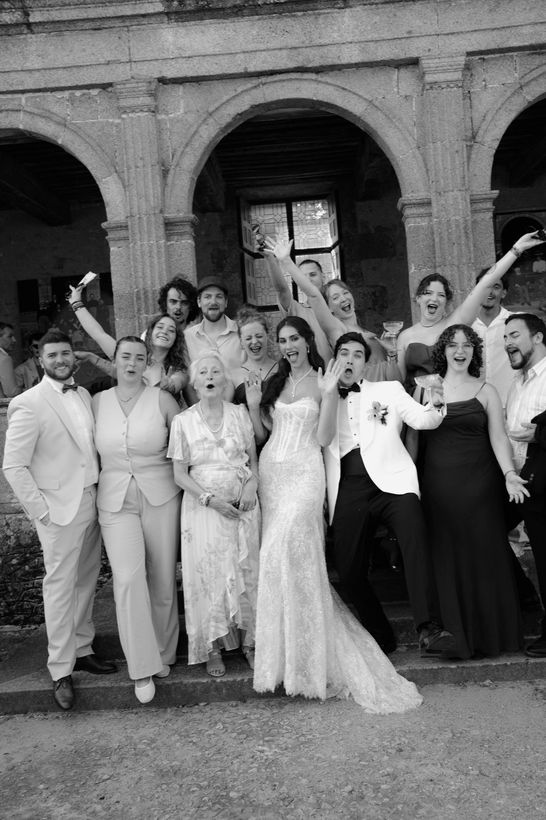 35 Countries, Four Cats and One Medieval Château: Şeyma &amp; Valérian's Wedding at Château du Rocher Portail photo