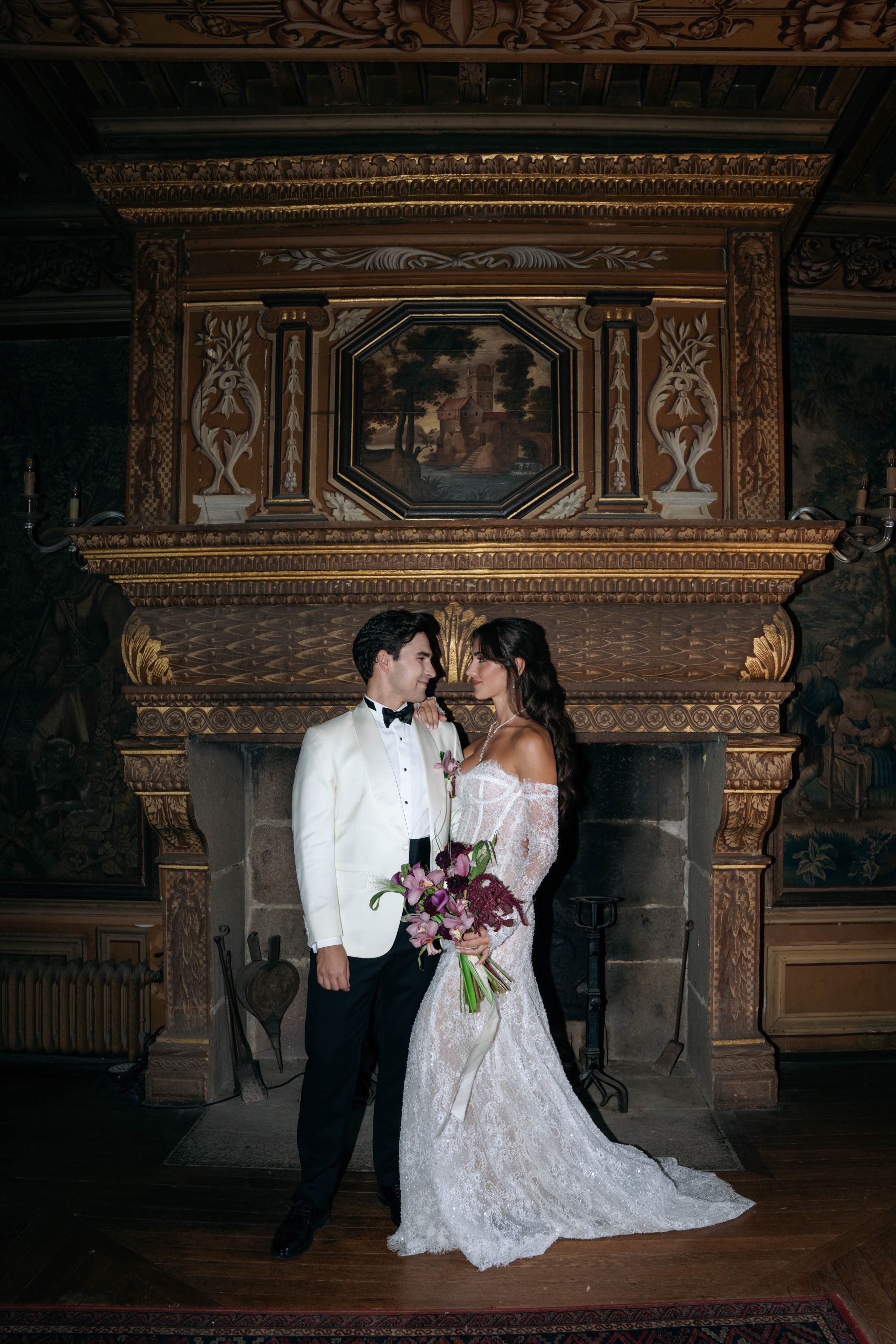 35 Countries, Four Cats and One Medieval Château: Şeyma &amp; Valérian's Wedding at Château du Rocher Portail photo