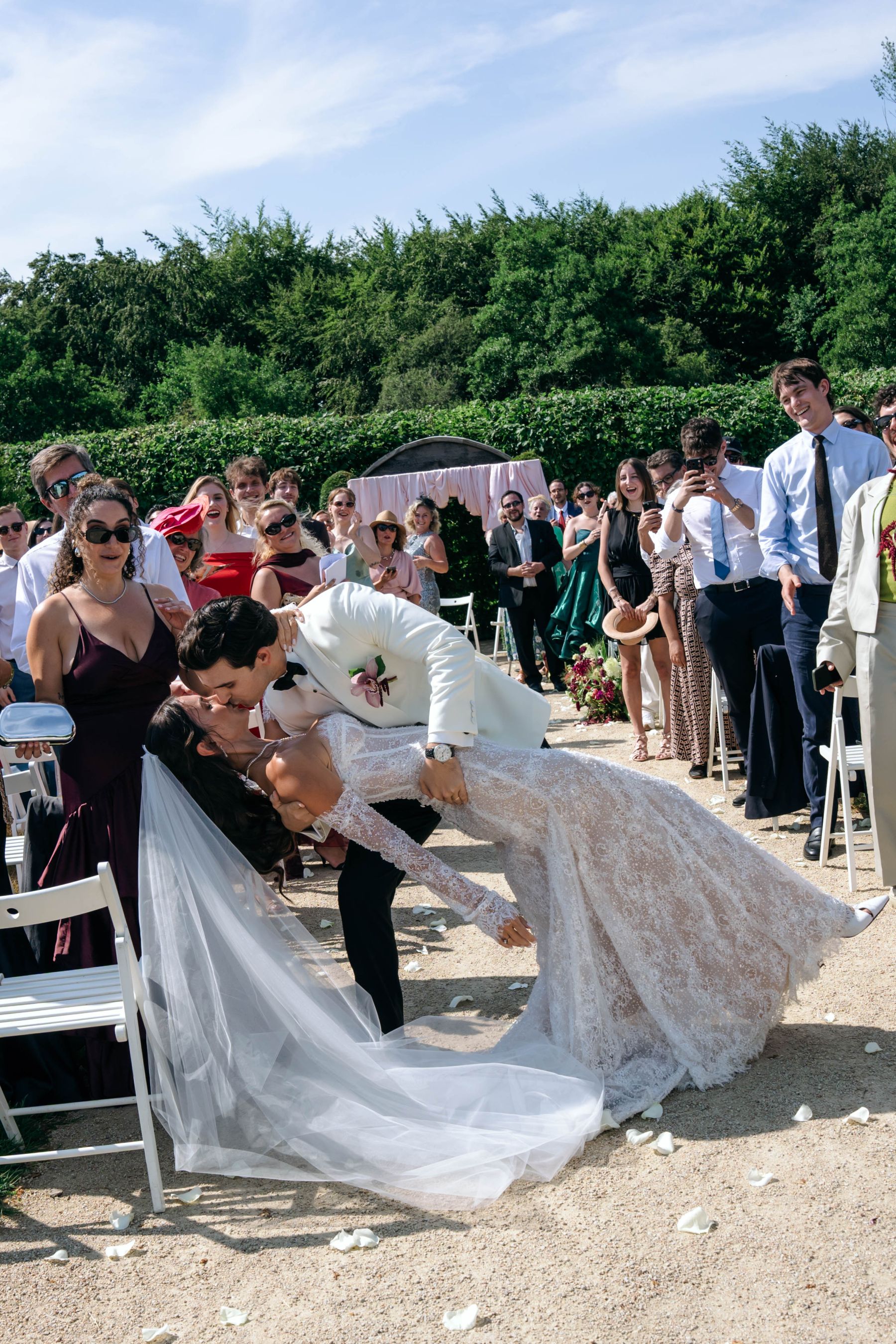35 Countries, Four Cats and One Medieval Château: Şeyma &amp; Valérian's Wedding at Château du Rocher Portail photo