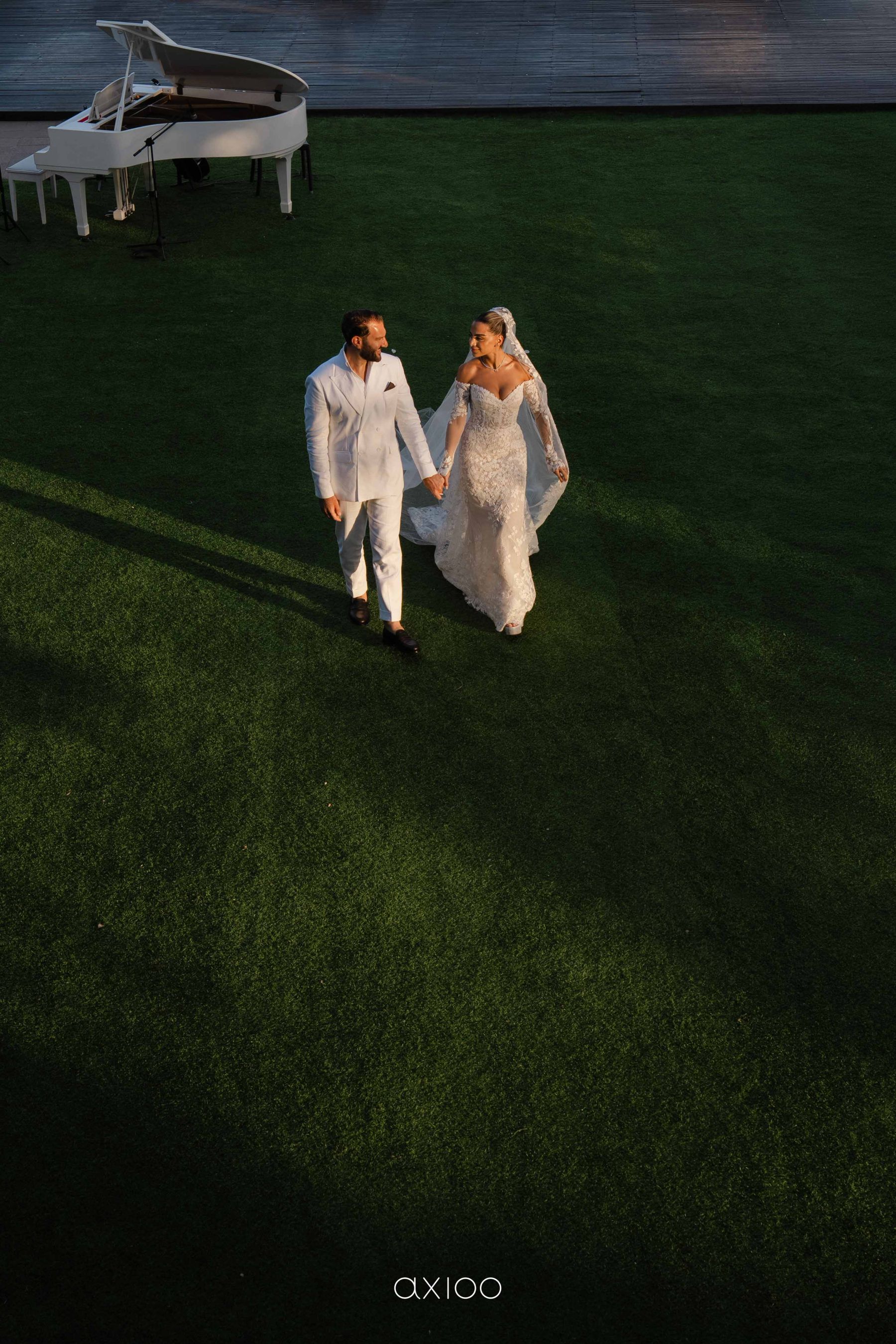 A Floating Stage, Paragliders Overhead and 100 Guests Who Flew Across the World: Karen &amp; Joey's Wedding at Pandawa Cliff Estate photo