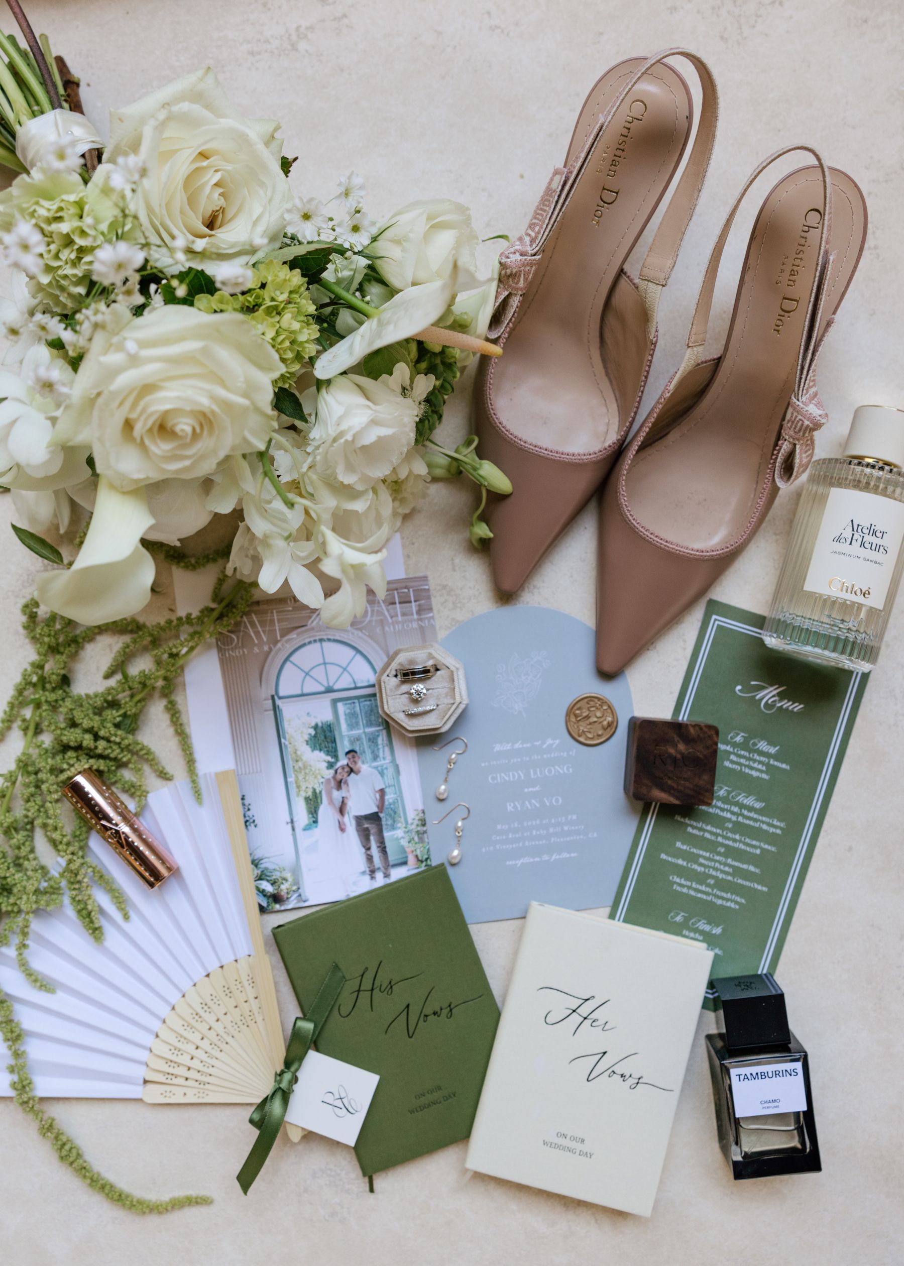 Coffee From Their First Date and Diamonds From Her Mother's Ring: Cindy &amp; Ryan's Wedding at Casa Real photo