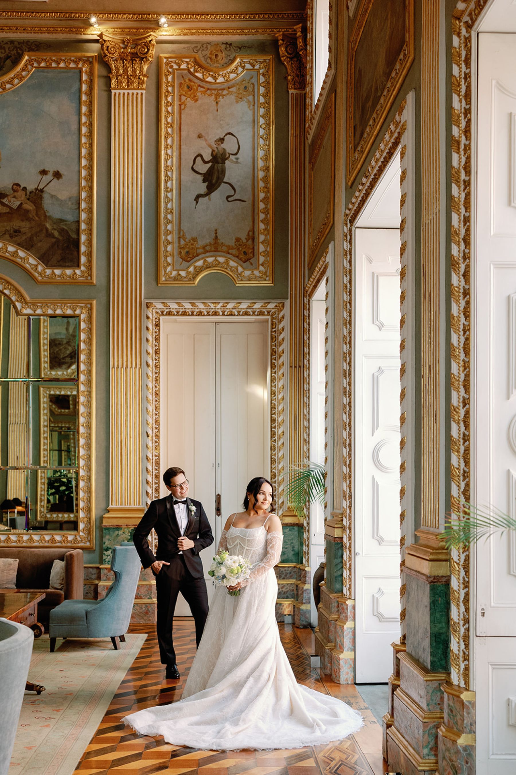 No Cake, All Fireworks: Hannah &amp; James's Wedding at Pestana Palácio do Freixo photo