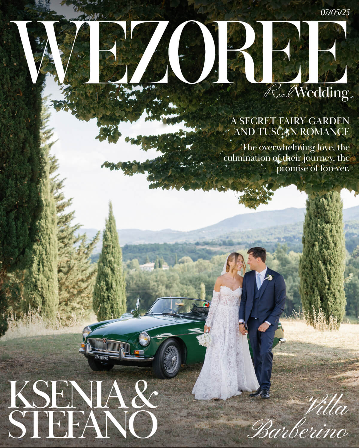 A Secret Fairy Garden and Tuscan Romance: Ksenia & Stefano's Wedding at Villa Barberino photo
