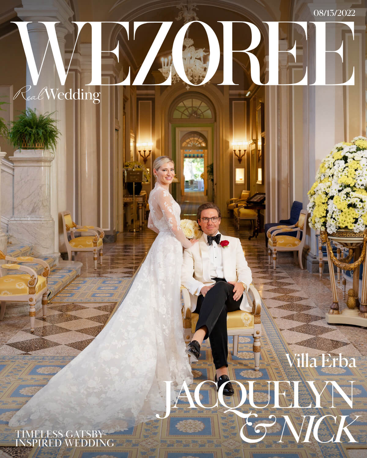 Jacquelyn & Nick's Timeless Gatsby-Inspired Wedding at Villa Erba photo