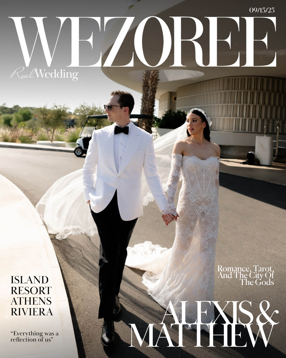 Alexis & Matthew's Dream Wedding at Island Resort Athens Riviera: Romance, Tarot, and The City of the Gods photo