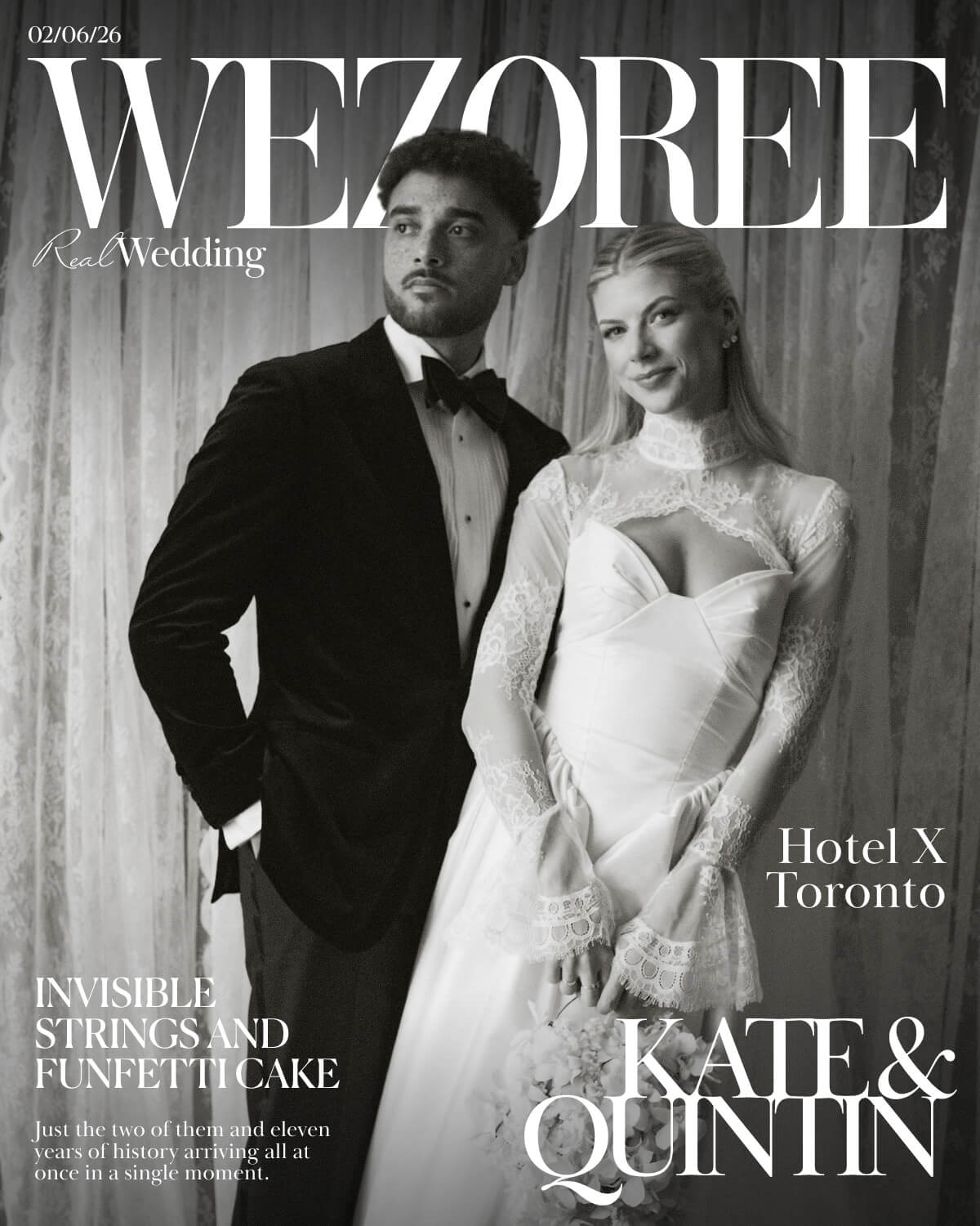 Invisible Strings and Funfetti Cake: Kate & Quintin's Deeply Personal Wedding at Hotel X Toronto photo