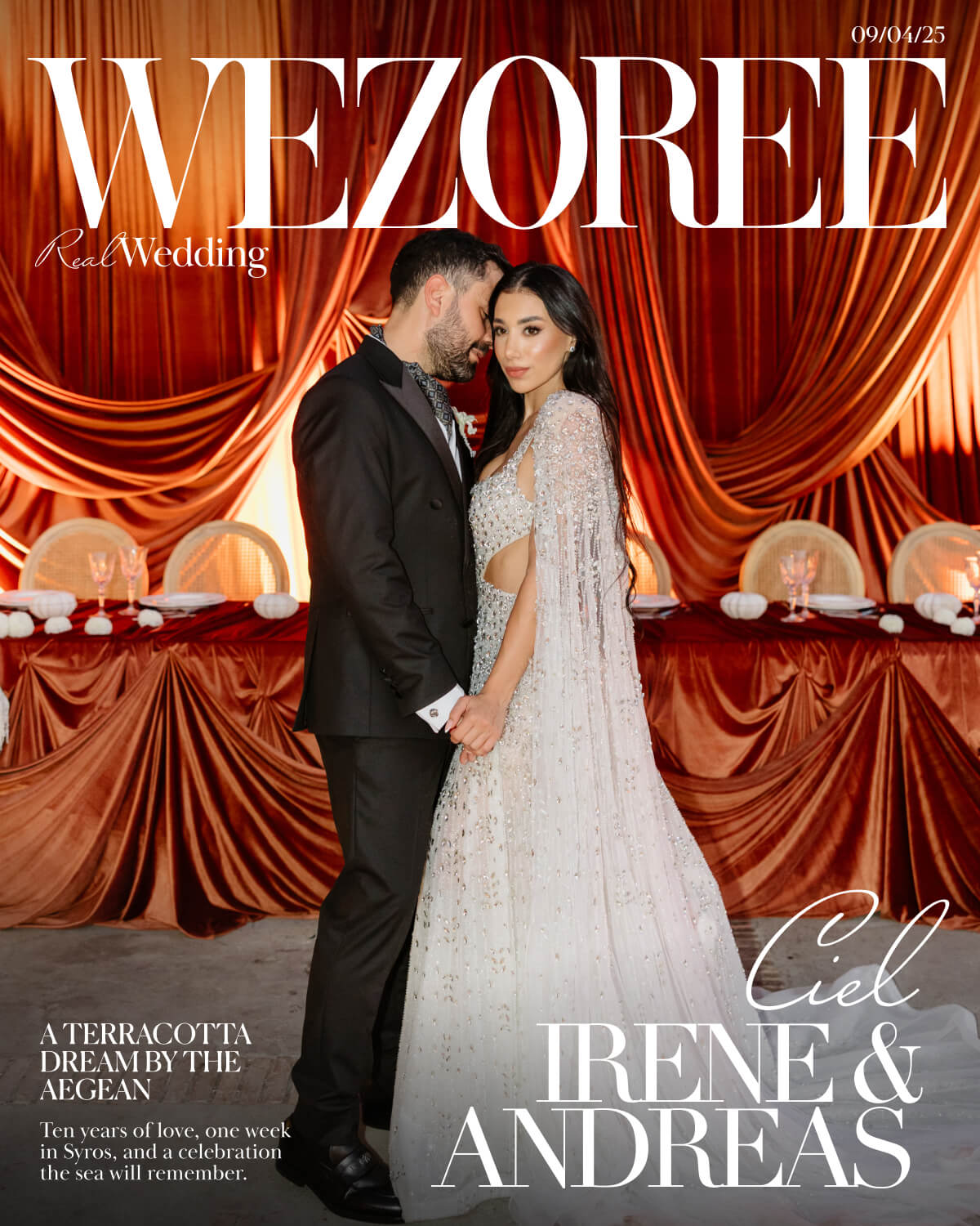 A Terracotta Dream by the Aegean: Irene & Andreas's Wedding at Ciel, Syros photo