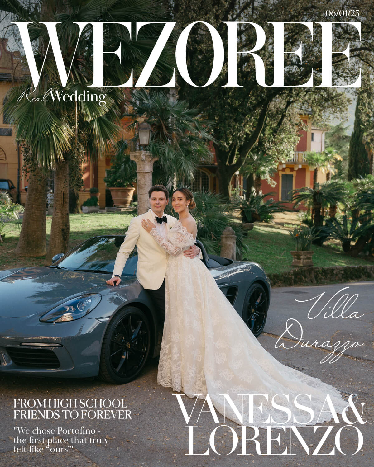 From High School Friends to Forever: Vanessa & Lorenzo's Wedding at Villa Durazzo, Portofino photo