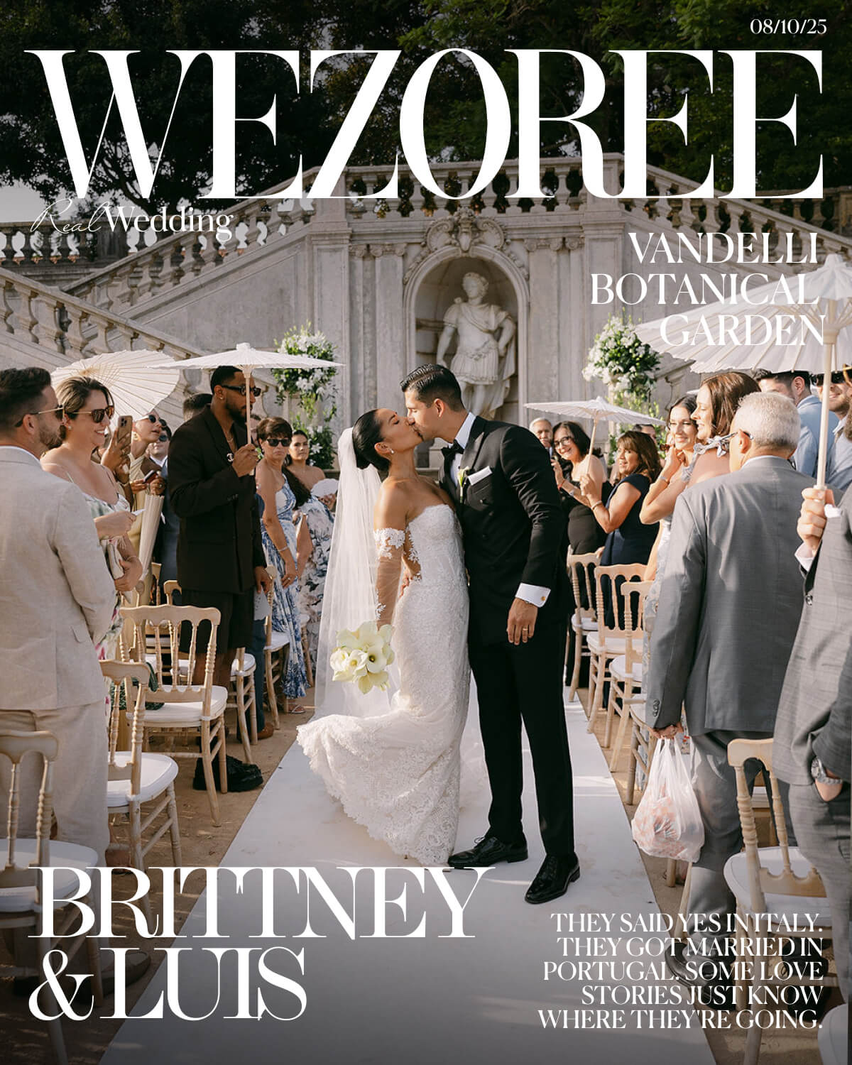 They Said Yes at Lake Como and Got Married in Lisbon: Brittney & Luis's Wedding at Vandelli Botanical Gardens photo