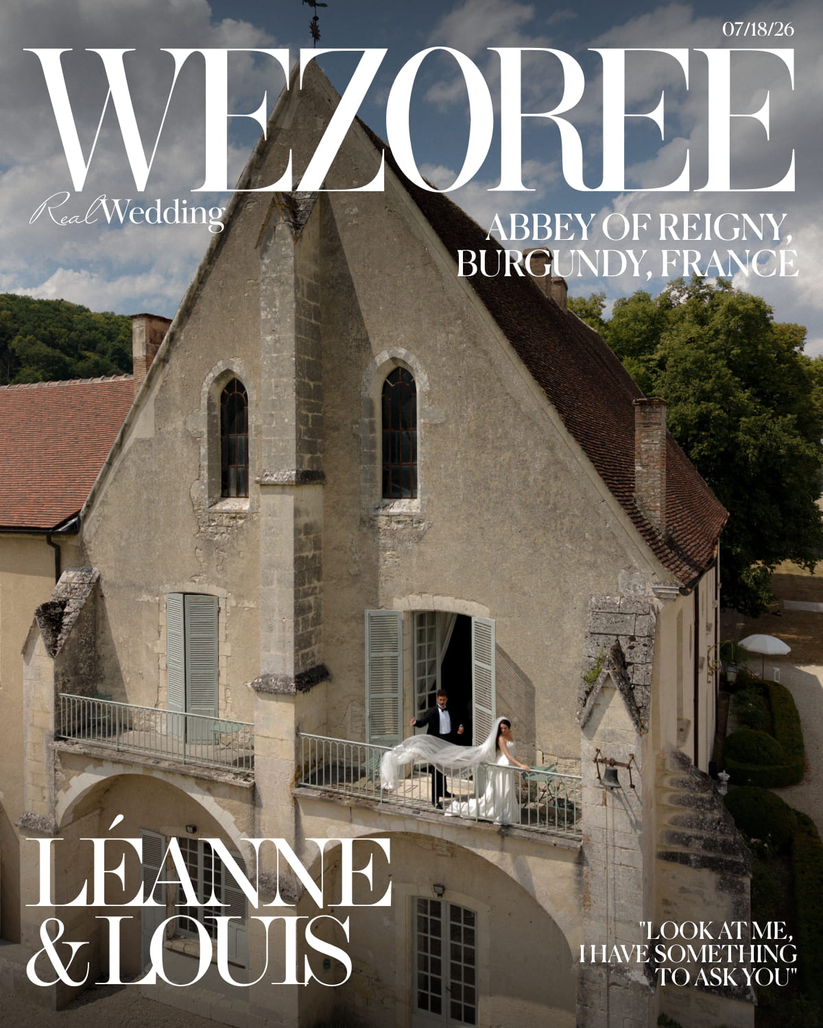 Look at Me, I Have Something to Ask You: Léanne & Louis's Wedding at a Burgundy Abbey photo