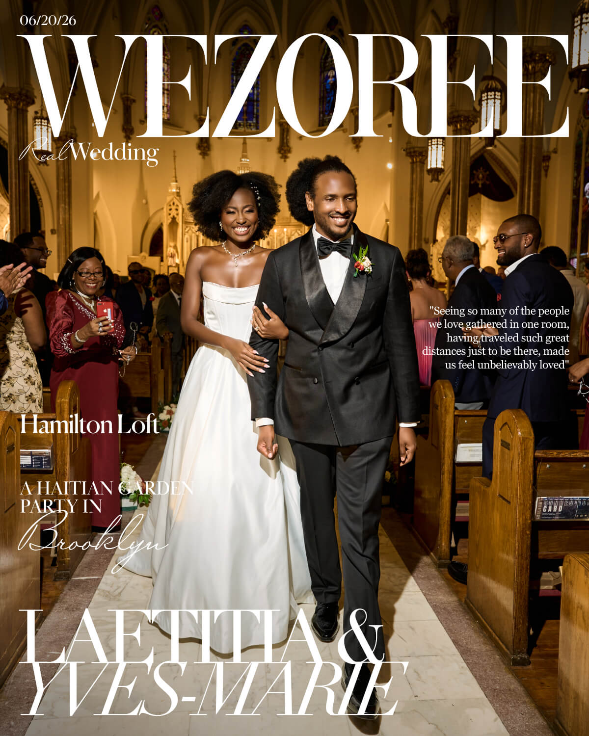 A Haitian Garden Party in Brooklyn: Laetitia & Yves-Marie’s Wedding at Hamilton Loft photo