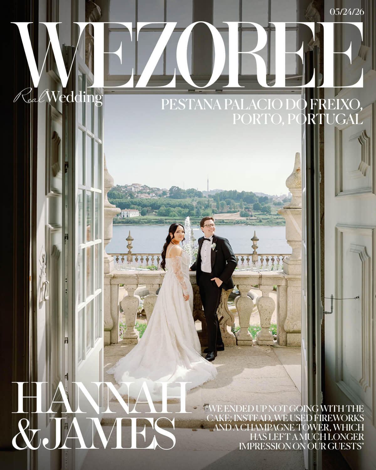No Cake, All Fireworks: Hannah & James's Wedding at Pestana Palácio do Freixo photo